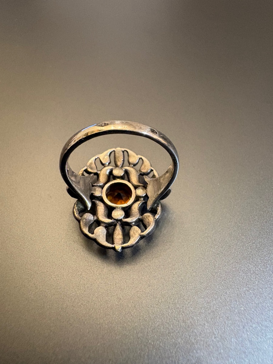 Ancienne bague en argent 800/1000 eme-photo-1