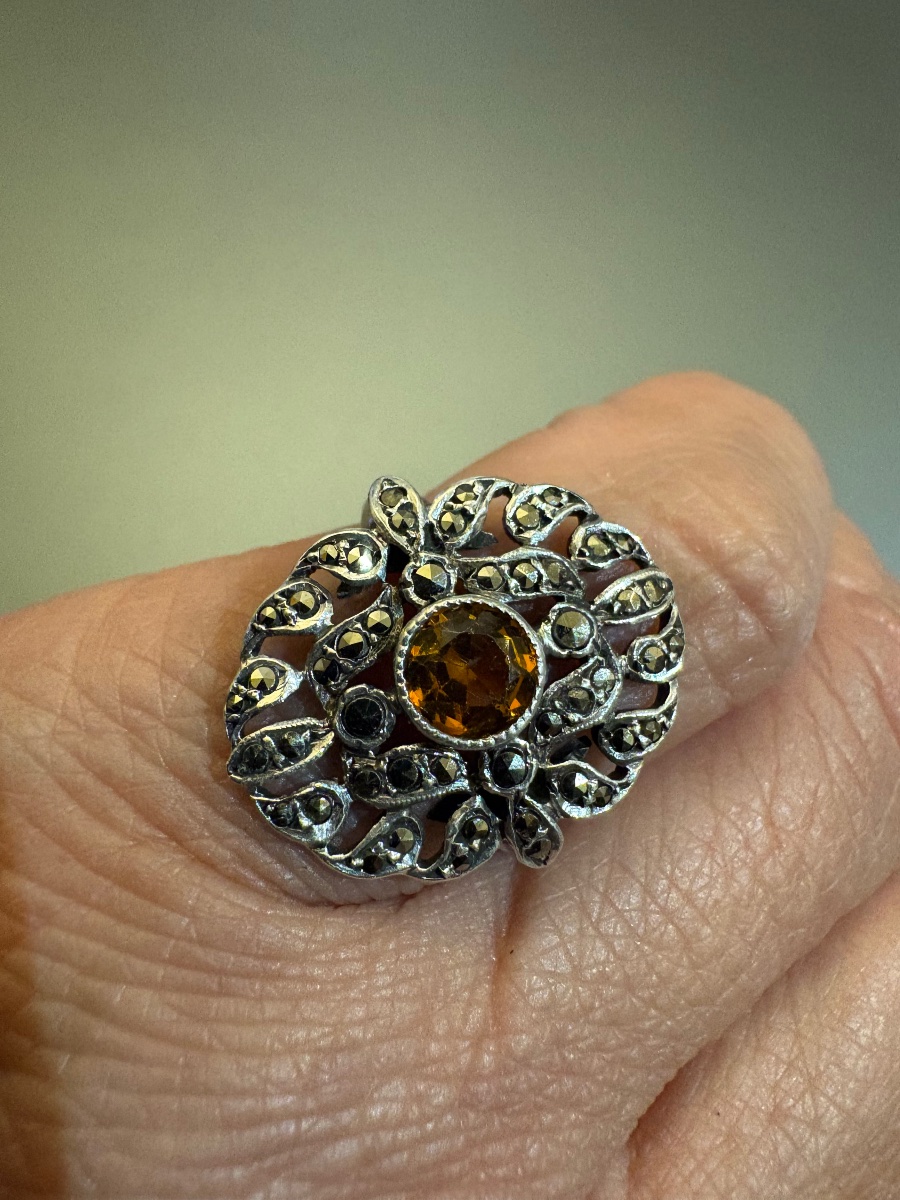 Ancienne bague en argent 800/1000 eme-photo-2