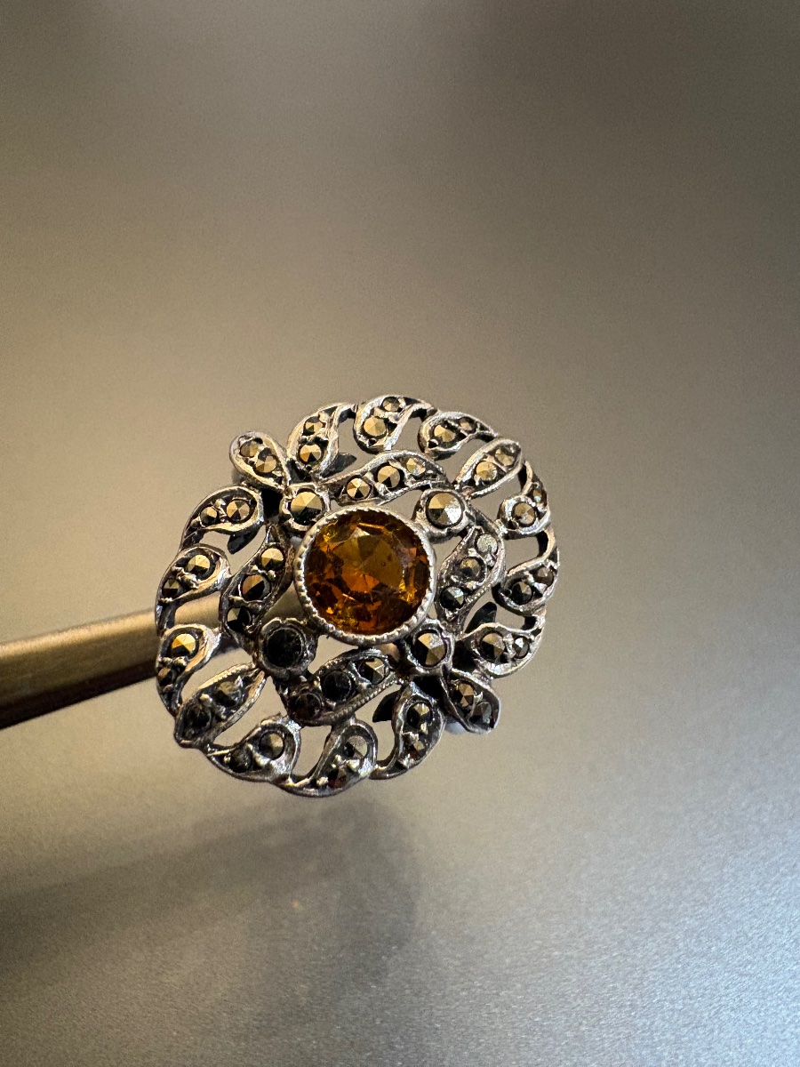 Ancienne bague en argent 800/1000 eme-photo-3