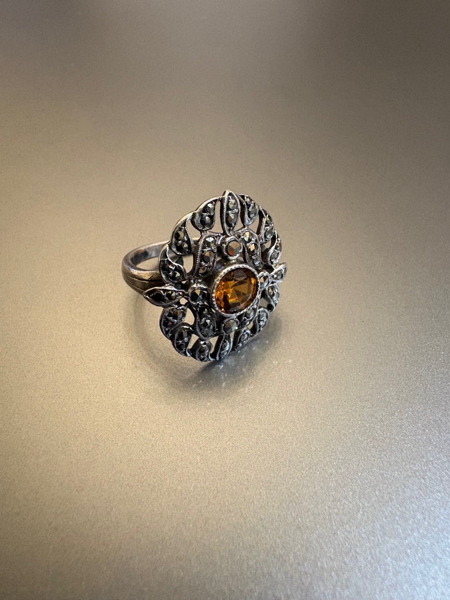 Ancienne bague en argent 800/1000 eme-photo-4