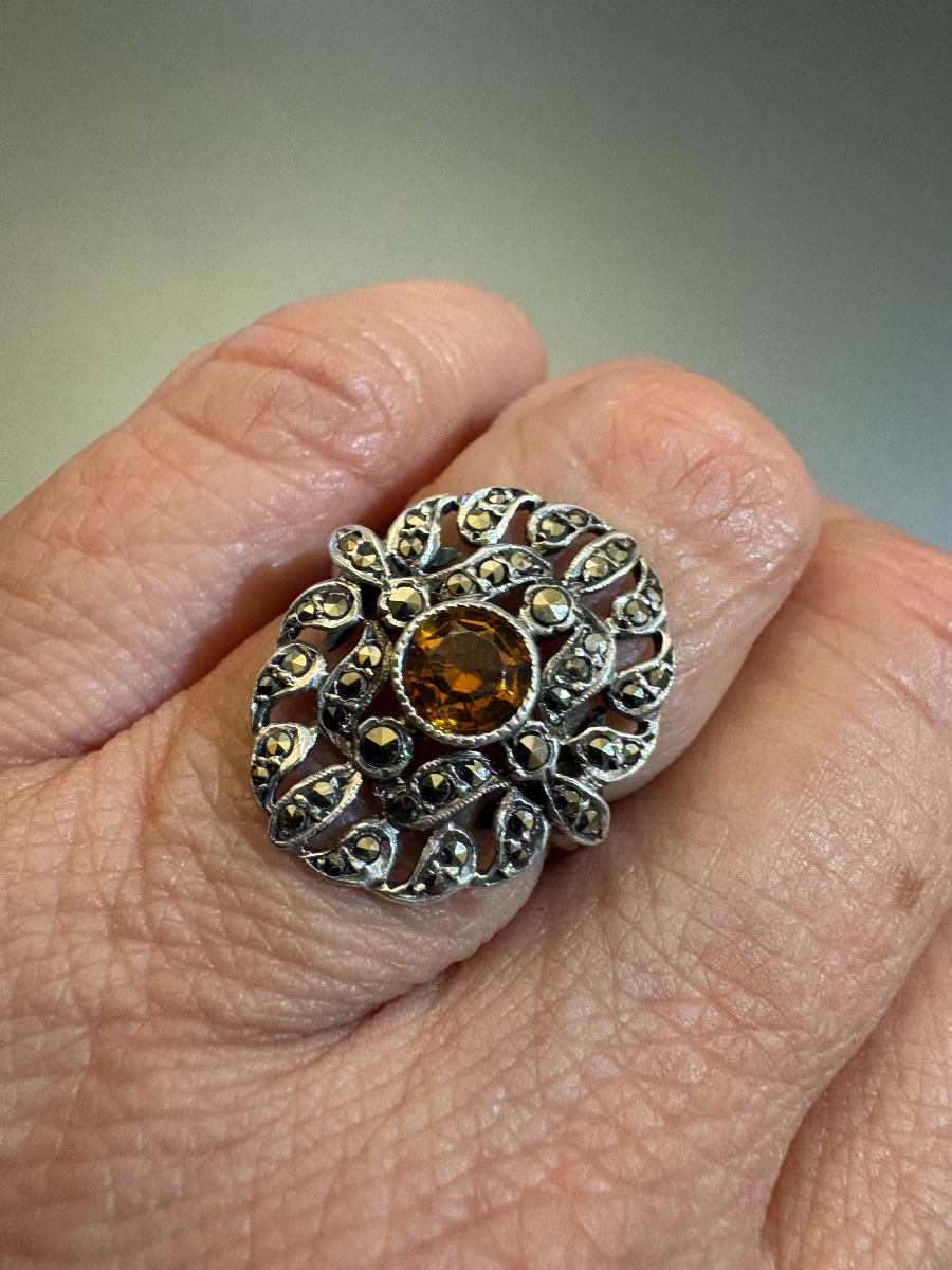 Ancienne bague en argent 800/1000 eme-photo-5
