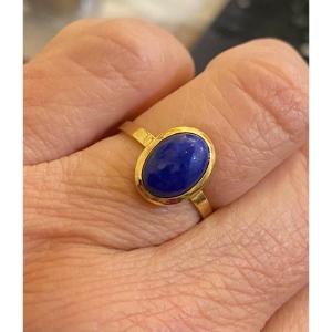 Bague Or Et Lapis-lazuli 