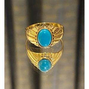 Baguen In Gold And Turquoise