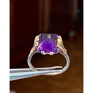 Beautiful Old Gold And Amethyst Ring