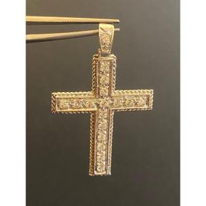 Old Cross In Gold And Diamonds