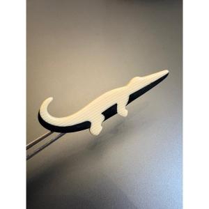 Art déco: Broche Crocodrile en bakelite