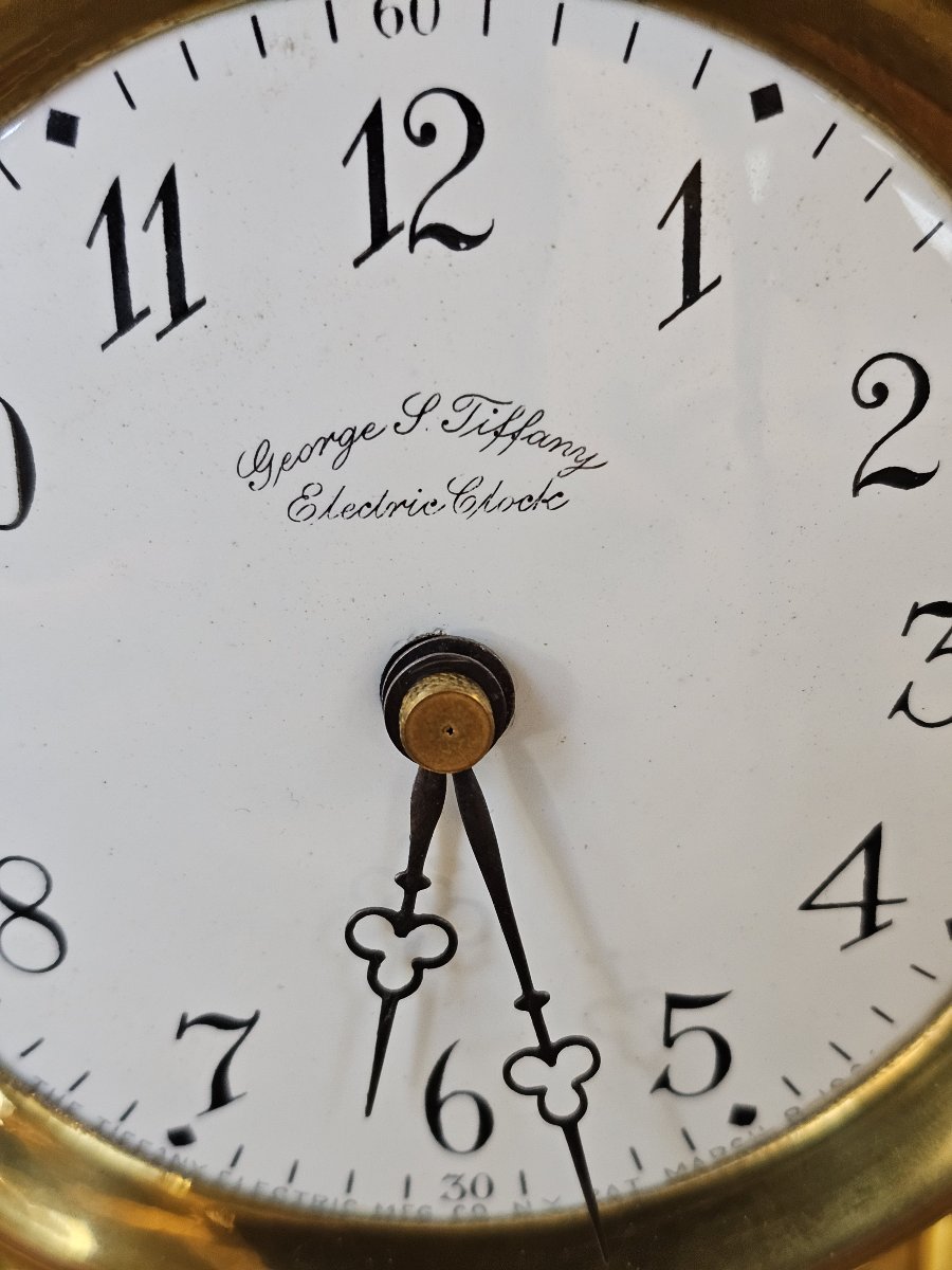  HORLOGE ÉLECTRIQUE GEORGE S. TIFFANY-photo-3