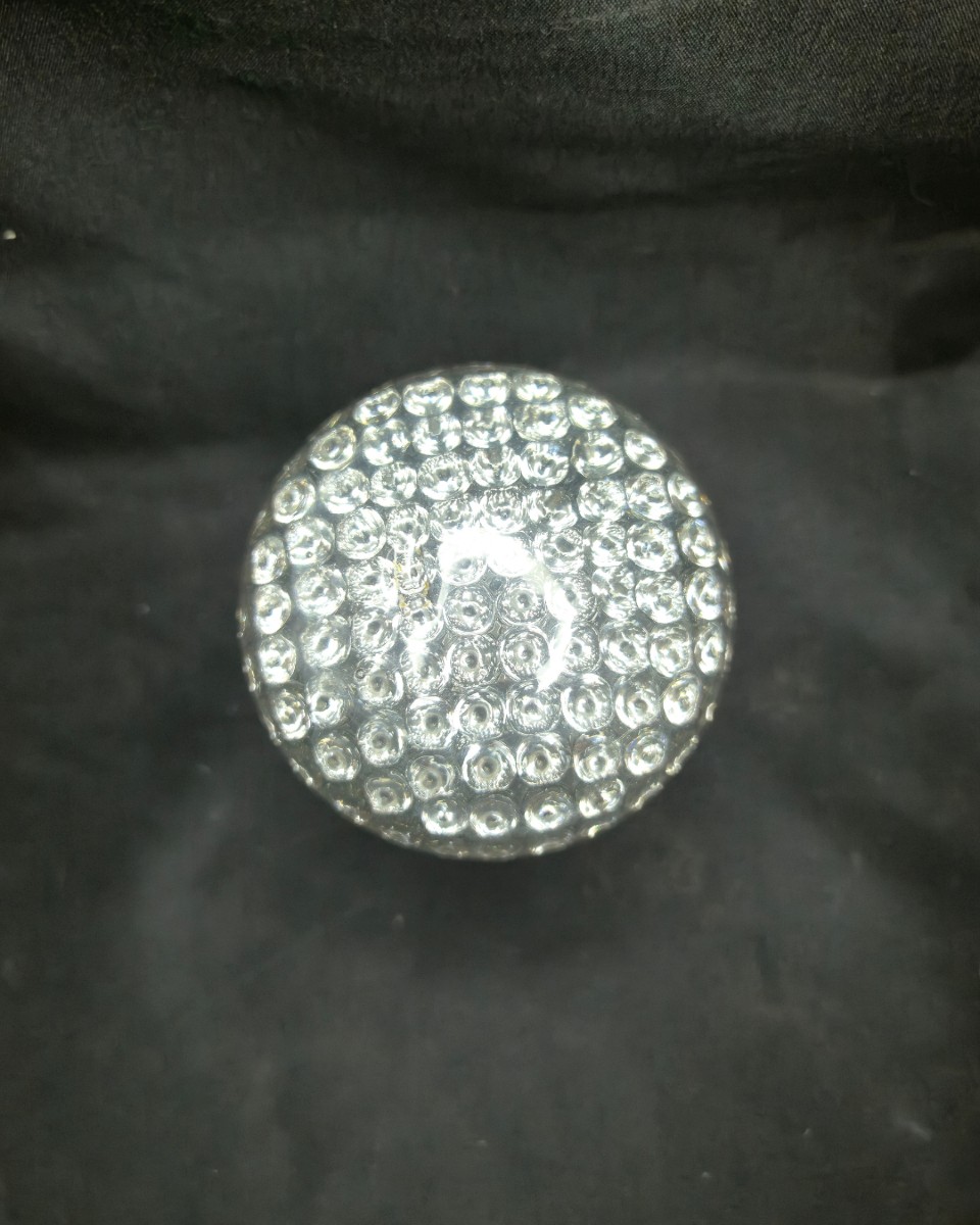 Honeycomb Glass Stair Ball – Early 20th Century-photo-2
