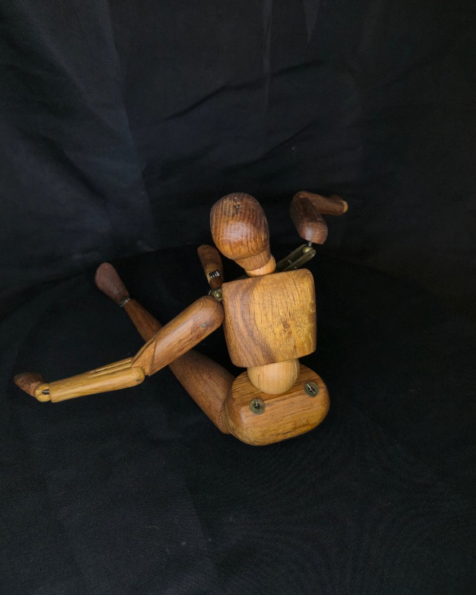 Mannequin d'artiste articulé en bois - XXe siècle-photo-2