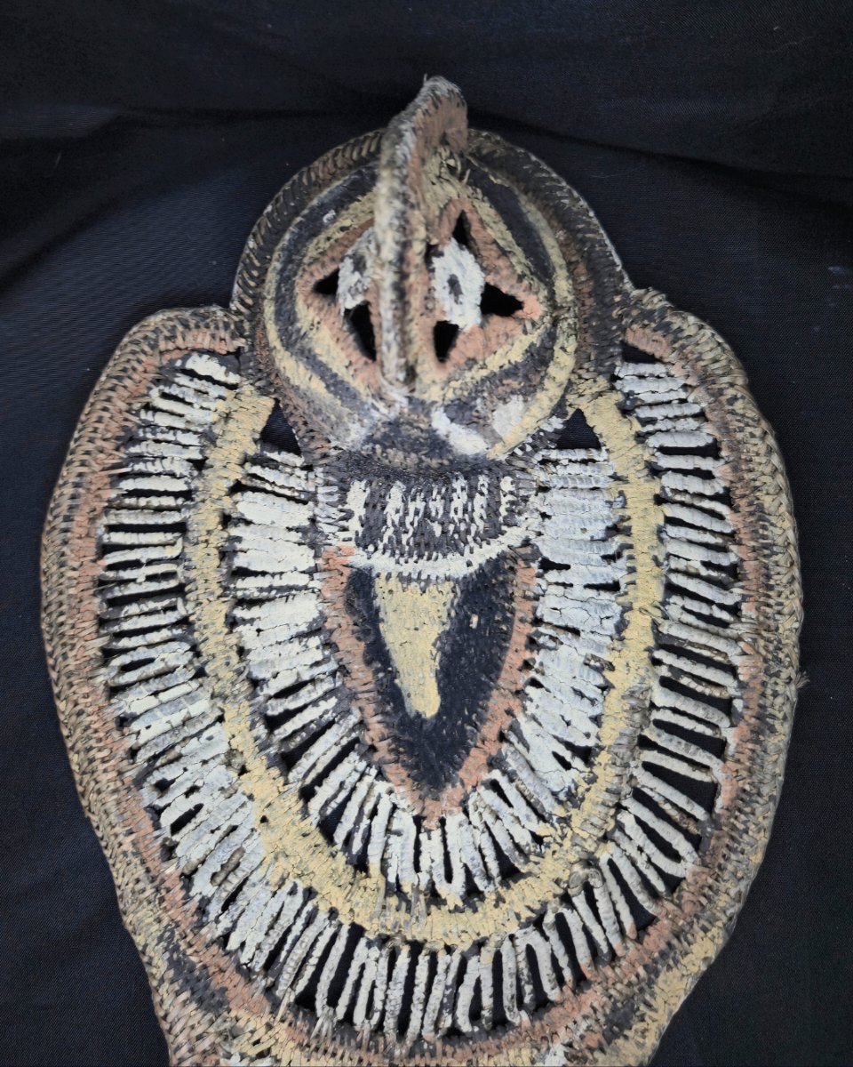 Masque tribal tressé – Art Premier - Début XXe siècle-photo-2