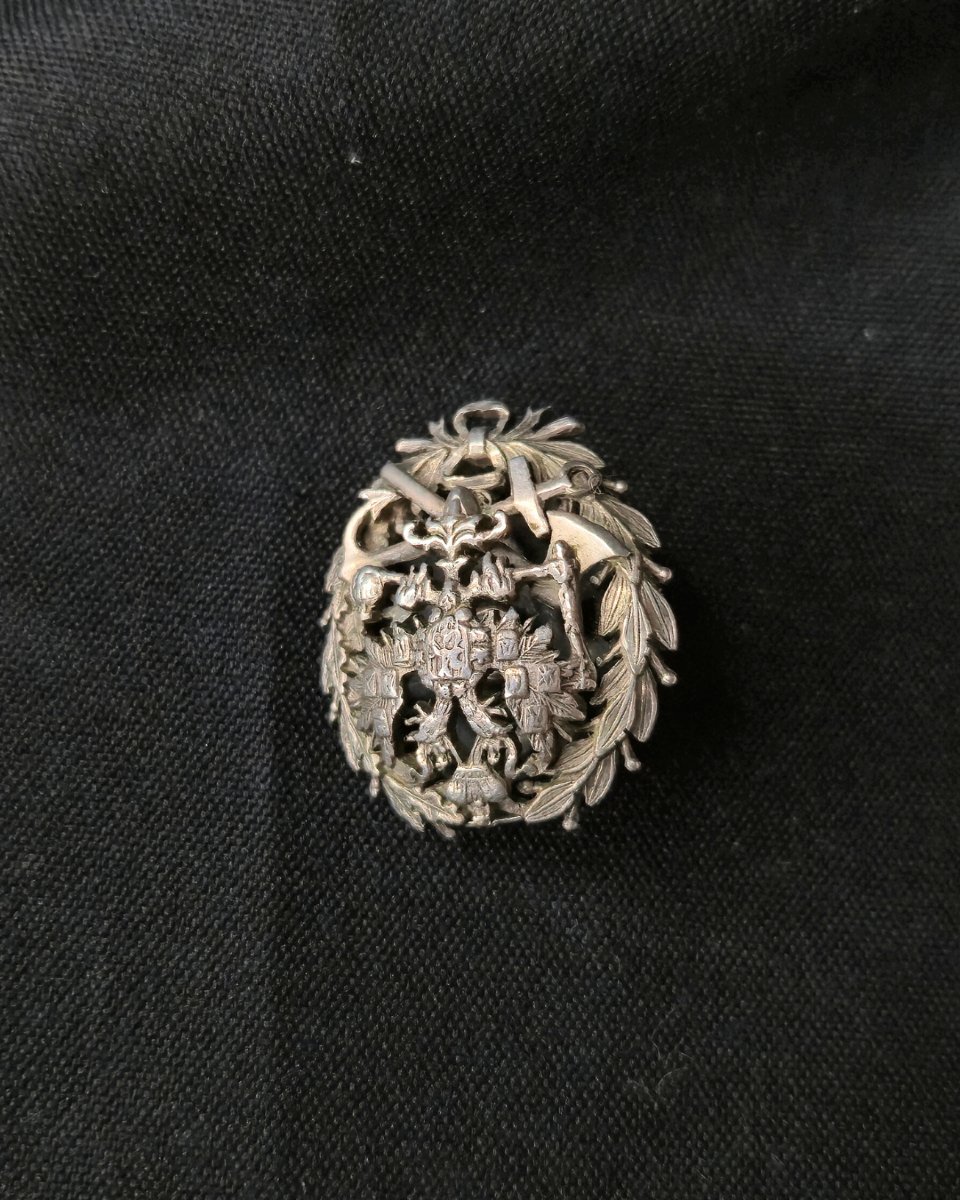 Imperial Russian Badge In Its Original Box - Late 19th Century-photo-4
