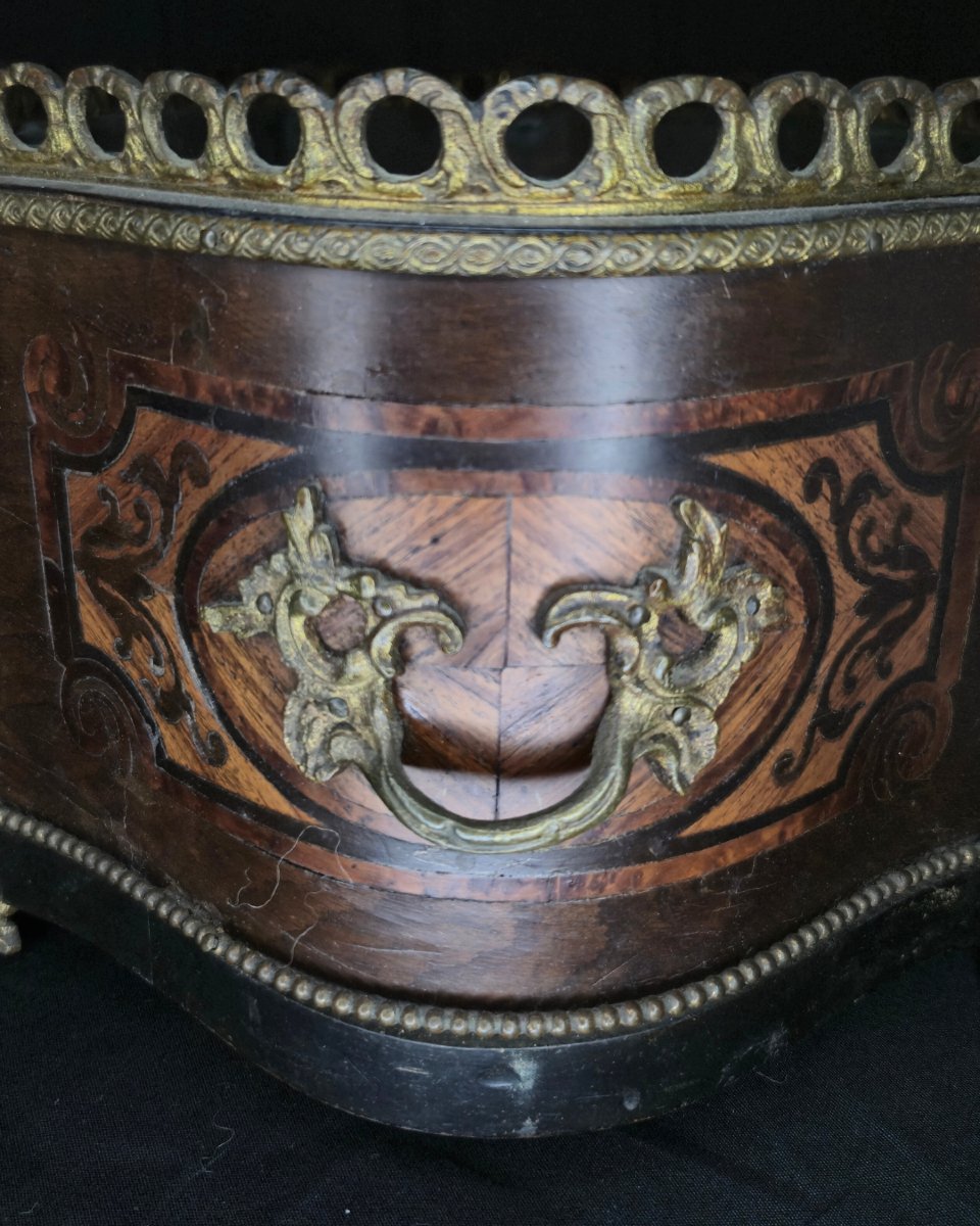 Jardinière en marqueterie - 19e-photo-3