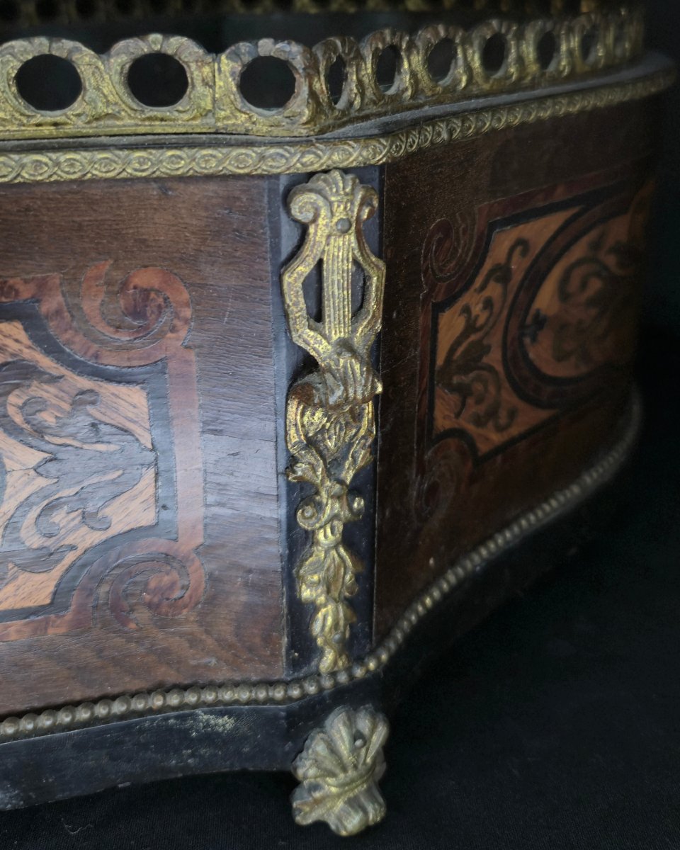 Jardinière en marqueterie - 19e-photo-4