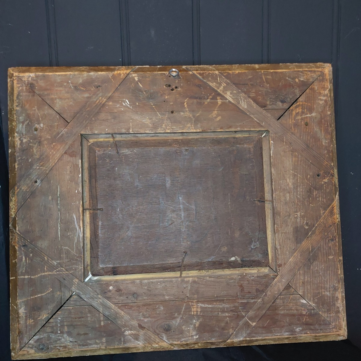 Huile sur panneau 19ème -photo-2