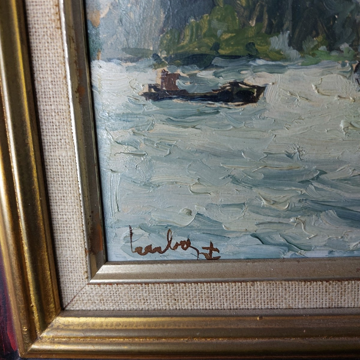 Oil On Panel Fernand Herbo 20th Century-photo-2