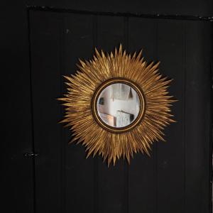 Miroir bois dore début 20ème 