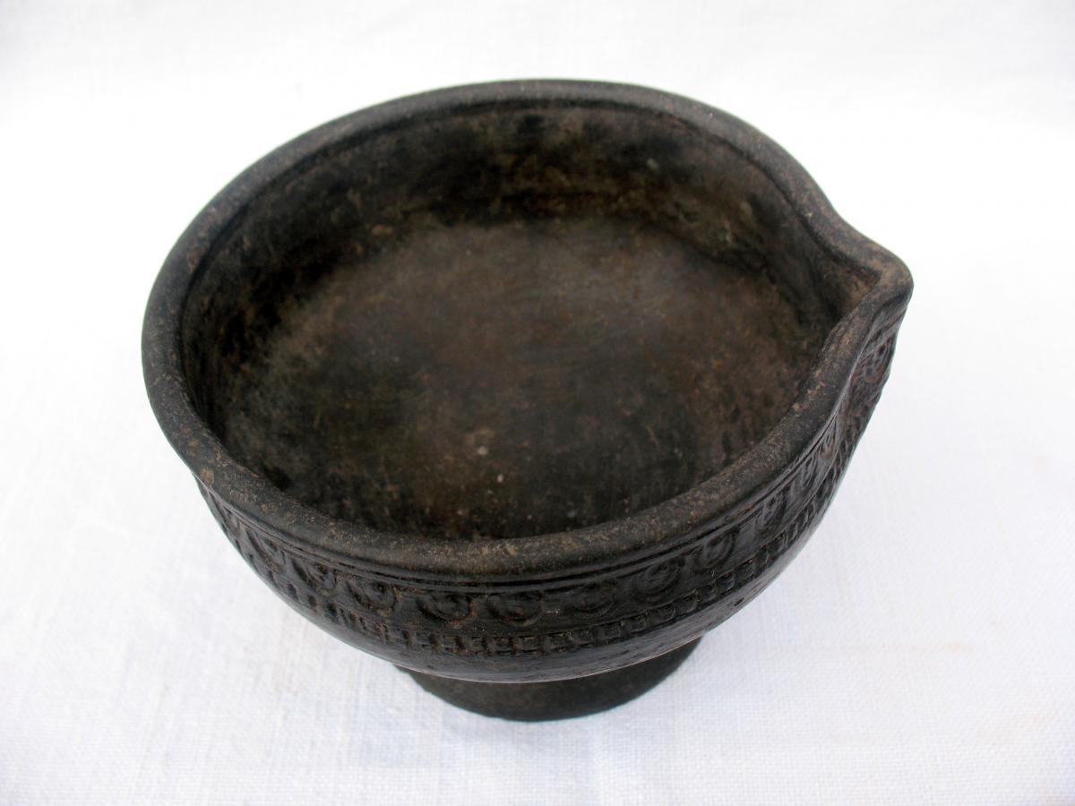 Antique Jug Terracotta. From Excavation Object. Afghanistan, First Millennium-photo-3