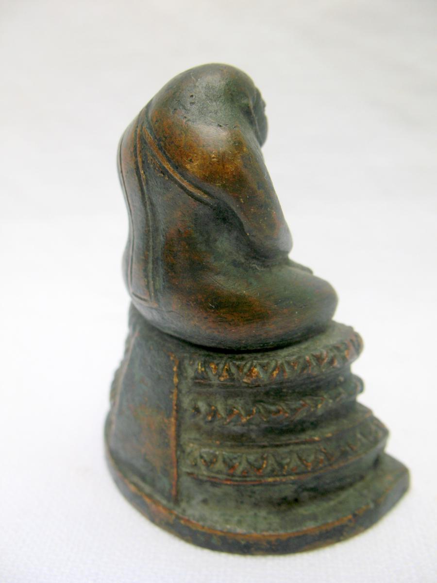 Buddha Pu-tai Or Buddha Of Abundance In Bronze. Vietnam, End Of The XIXth Century-photo-2