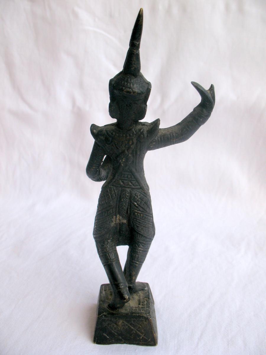 Bronze Apsara Dancer. Khmer Empire, Cambodia, Nineteenth-photo-2