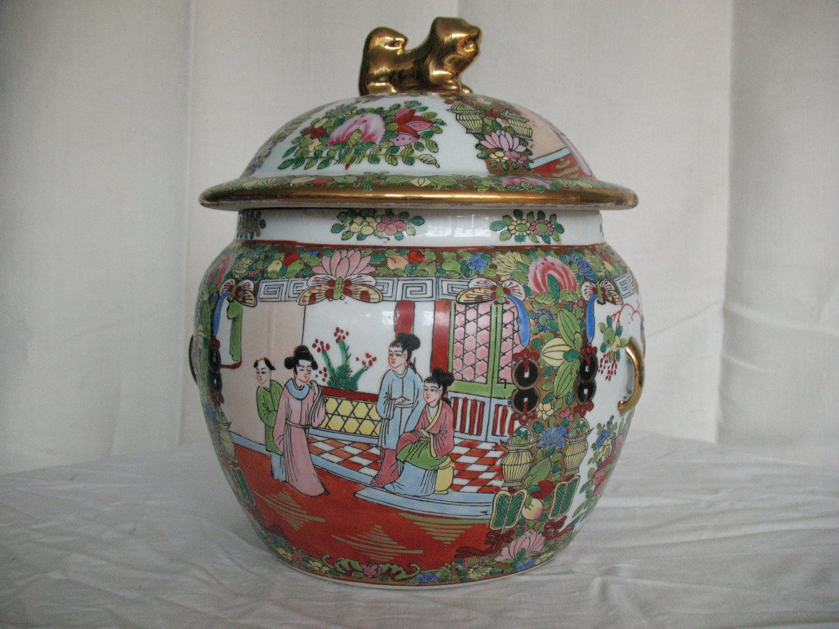 Pot A Gingembre En Porcelaine De Chine XXeme Siécle