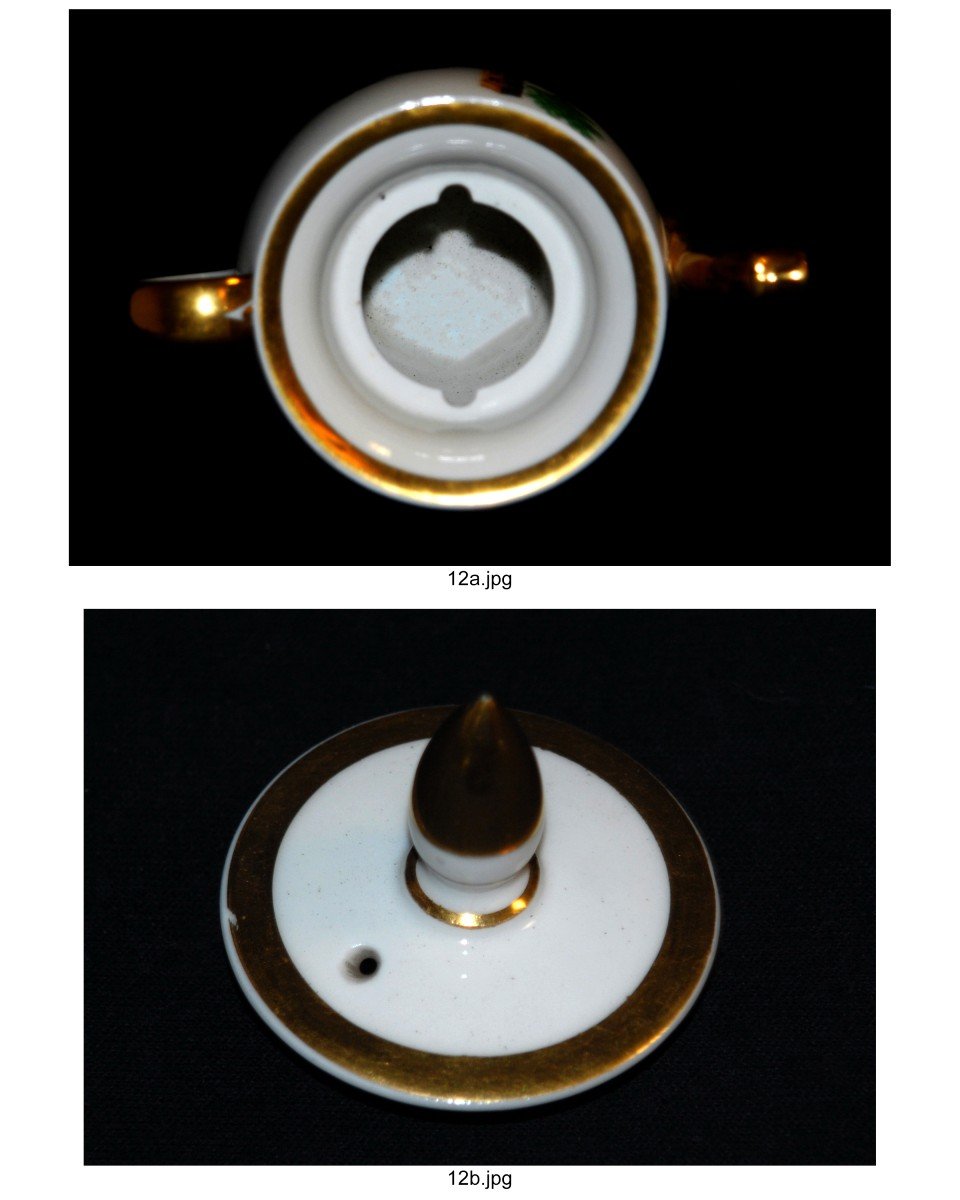 Paris Or Limoges Porcelain Coffee Pot Or Jug, Restoration Period, Circa 1820.-photo-8