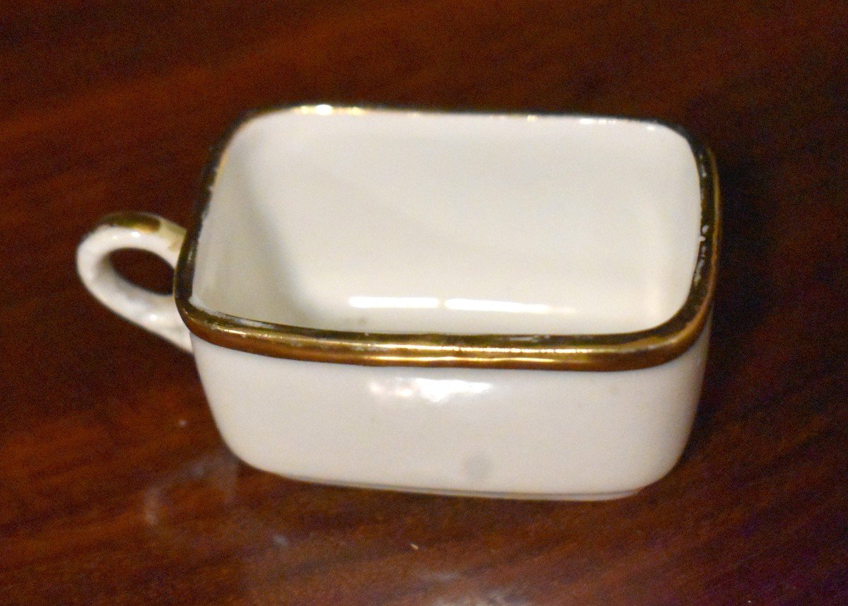 Veilleuse - Tisanière En Porcelaine Entièrement Peinte à La Main, Décor  Bouquets De Fleurs -photo-7