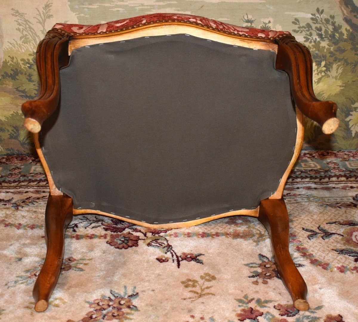 Louis XV Style Stool, Footrest Seat, Small Bench-photo-8