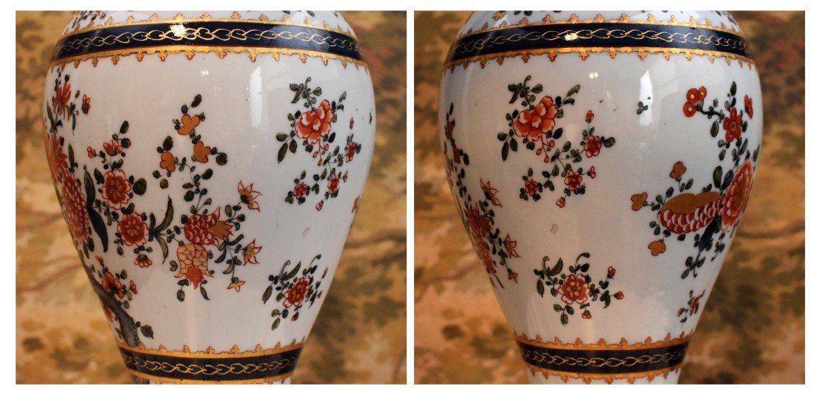 Samson, Lamp Decorated In The Taste Of China, Large Porcelain Lamp Base From Paris-photo-4