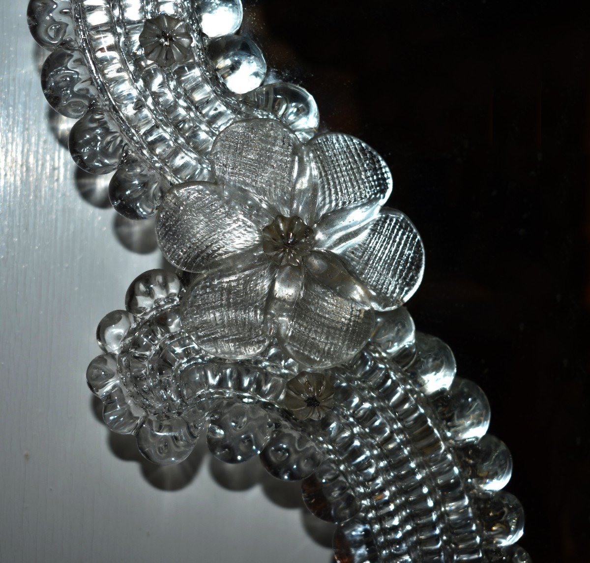 Pair Of Murano Glass Mirrors, Venetian Style, Italy, Italy, Venice-photo-3