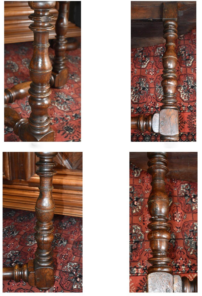 Oval Table, Middle Pedestal Table, Louis XIII - Louis XIV Style, Dining Room, Oak.-photo-6