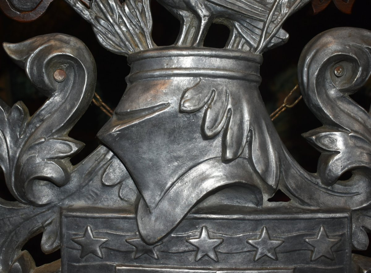 Coat Of Arms, Shield, Helmet, Stars, Inscriptions: Non Mihi - Non Tibi - Sed Nobis-photo-1