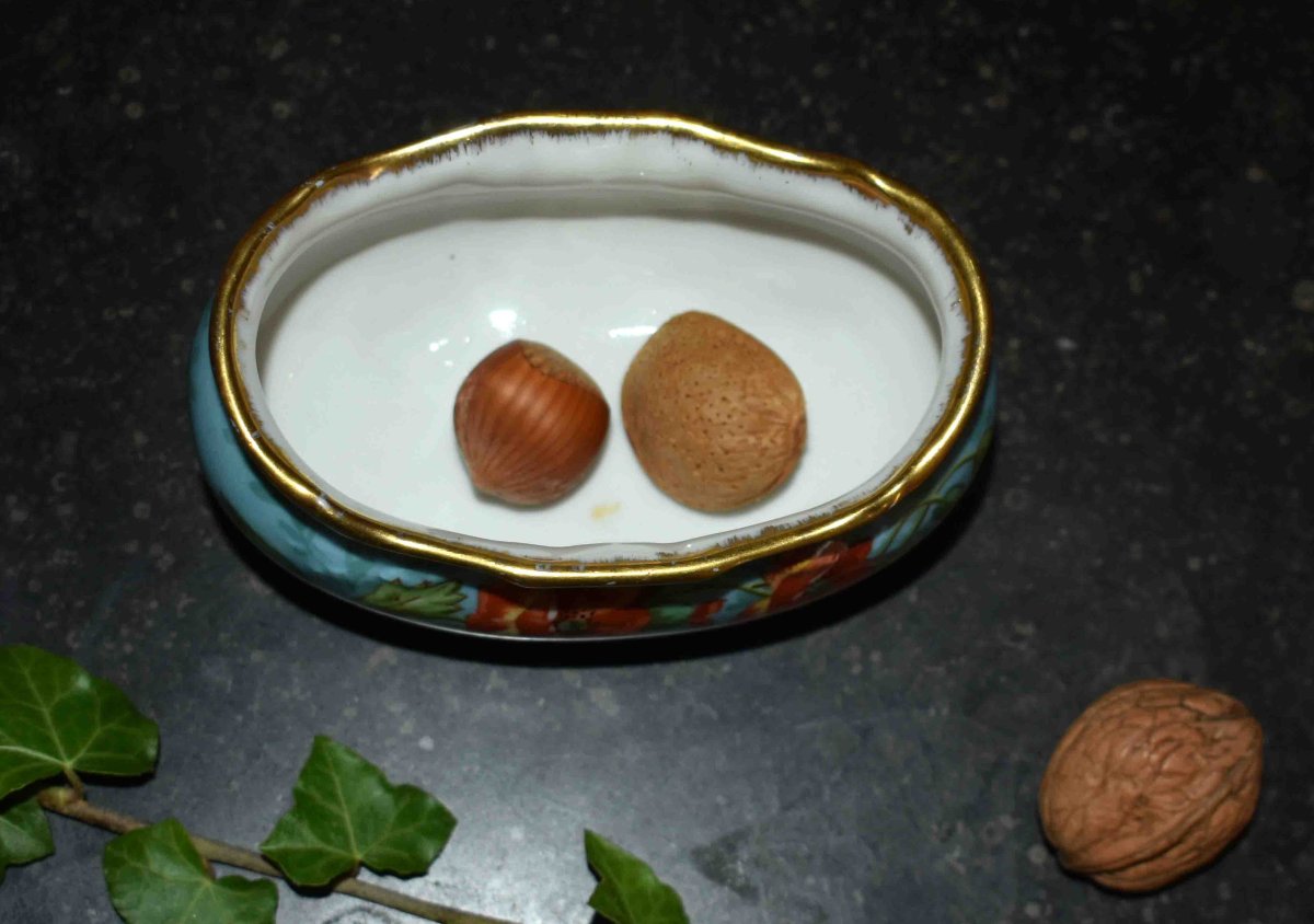 L. Buisson, Small Hand-painted Limoges Porcelain Bowl, Planter With Poppy Decoration, -photo-3