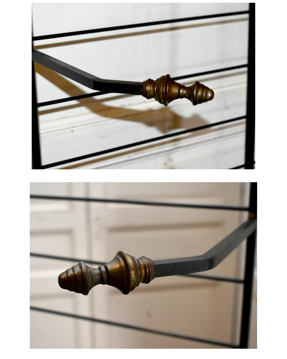 Large Iron Baker's Rack, Bakery Rack, Trade Furniture. Art Deco, -photo-5