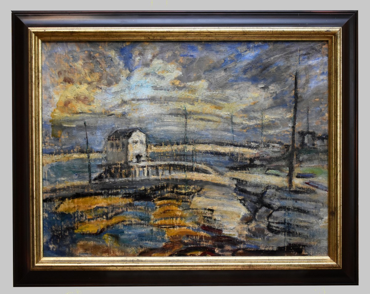 Suzanne Leger ( Le Dorat - 1897 - 1989 ) ,  Ecole de Crozant,  Paysage 