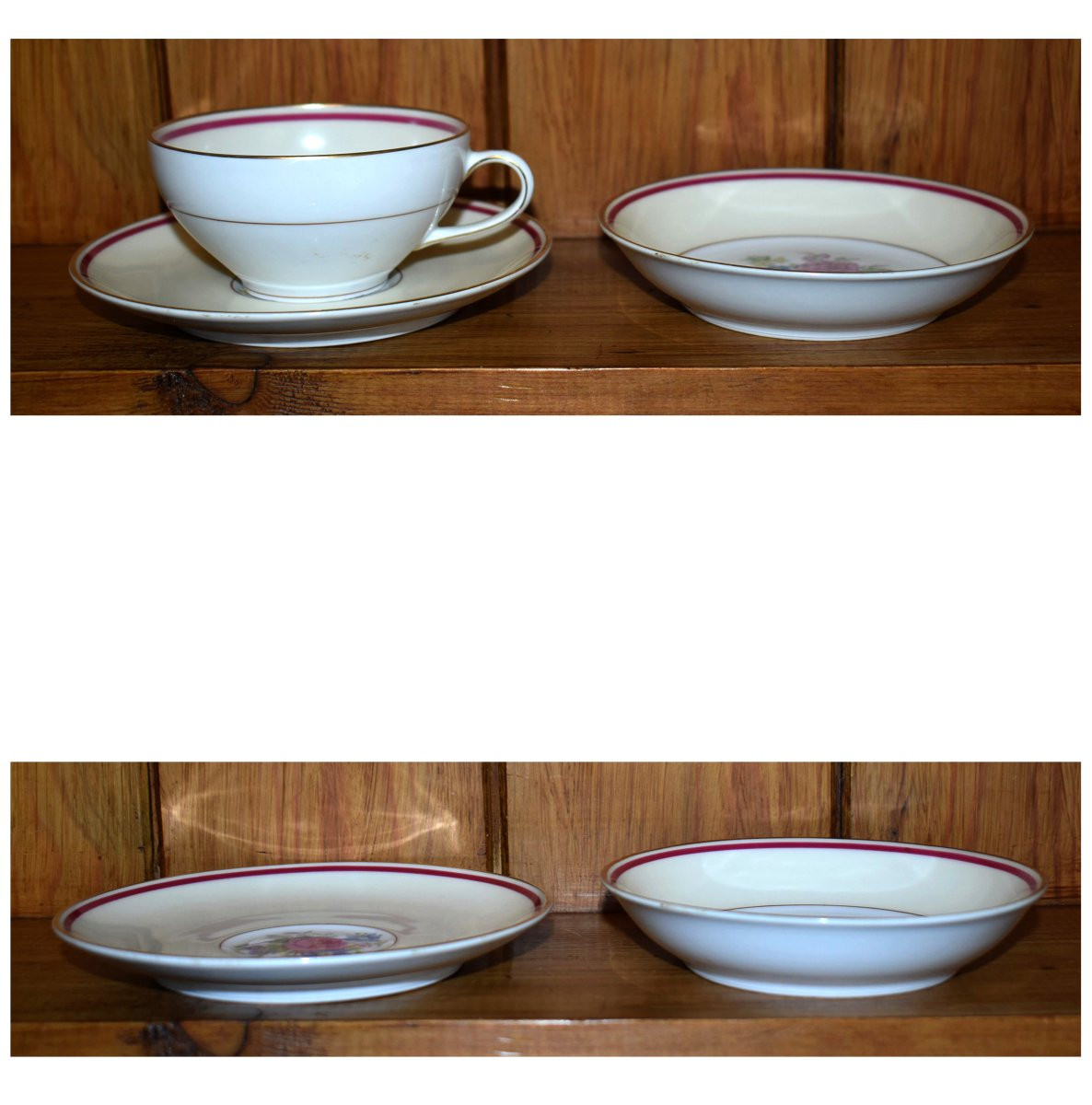 Charles Arhenfeld Limoges, Coffee Or Tea Service And Fruit Or Cream Service In Porcelain.-photo-5