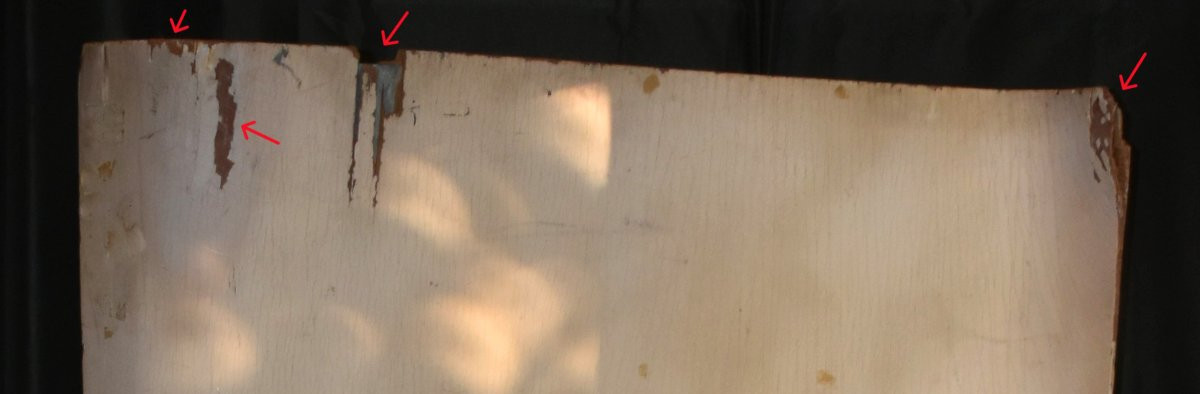 Peinture de Marcel Vertès sur Paravent pour  cabaret , buste femme nu et petits chiens         -photo-7