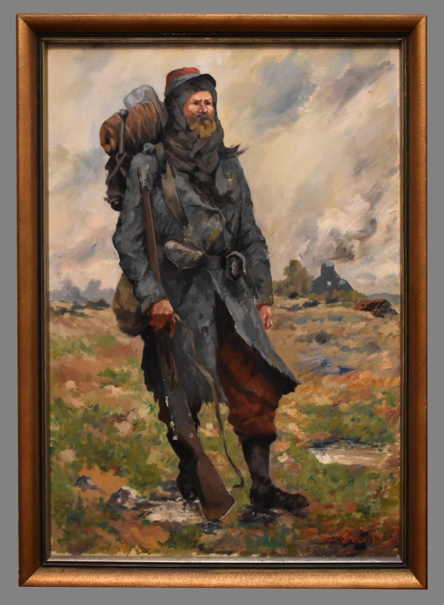 R. Burel, Soldier, Military Personnel Of The First World War 1914-1918, Infantryman In Uniform-photo-3