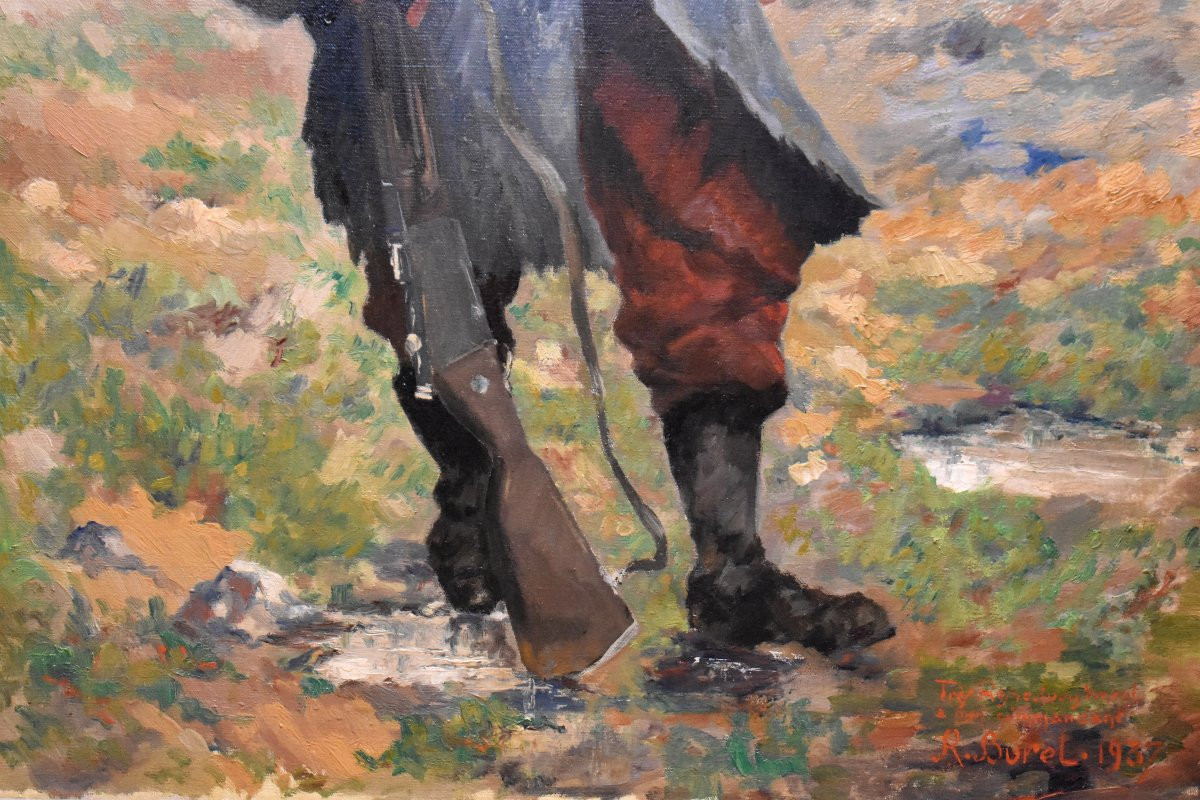 R. Burel, Soldier, Military Personnel Of The First World War 1914-1918, Infantryman In Uniform-photo-2