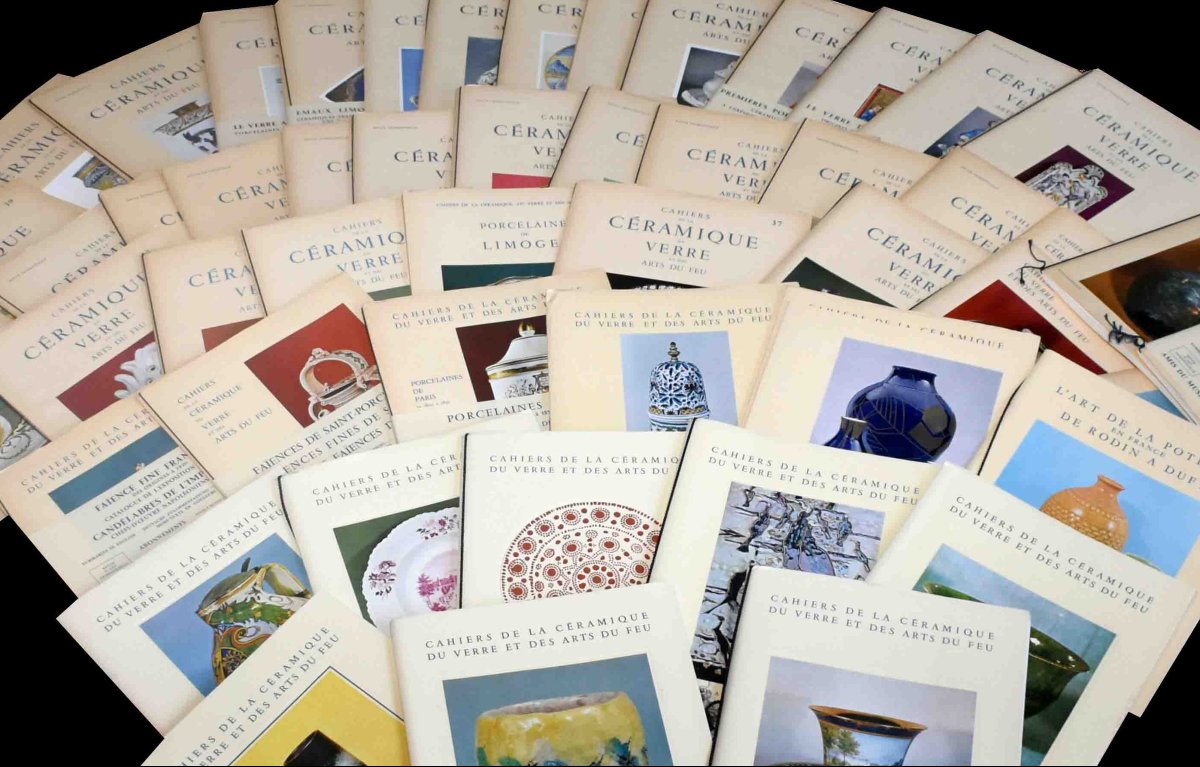  53 num&eacute;ros des cahiers de la c&eacute;ramique et des arts du feu  ( revues  fa&iuml;ences, porcelaines)-photo-2