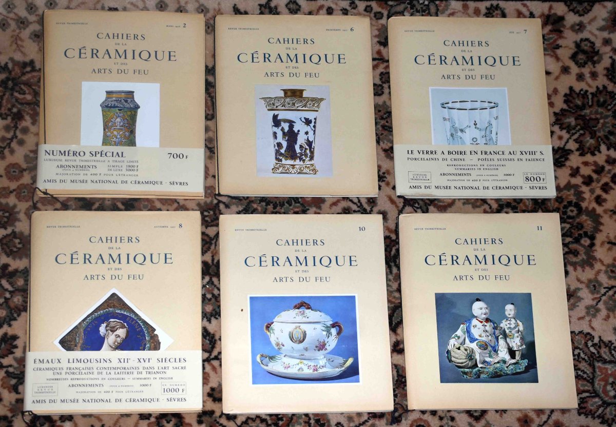  53 num&eacute;ros des cahiers de la c&eacute;ramique et des arts du feu  ( revues  fa&iuml;ences, porcelaines)-photo-4