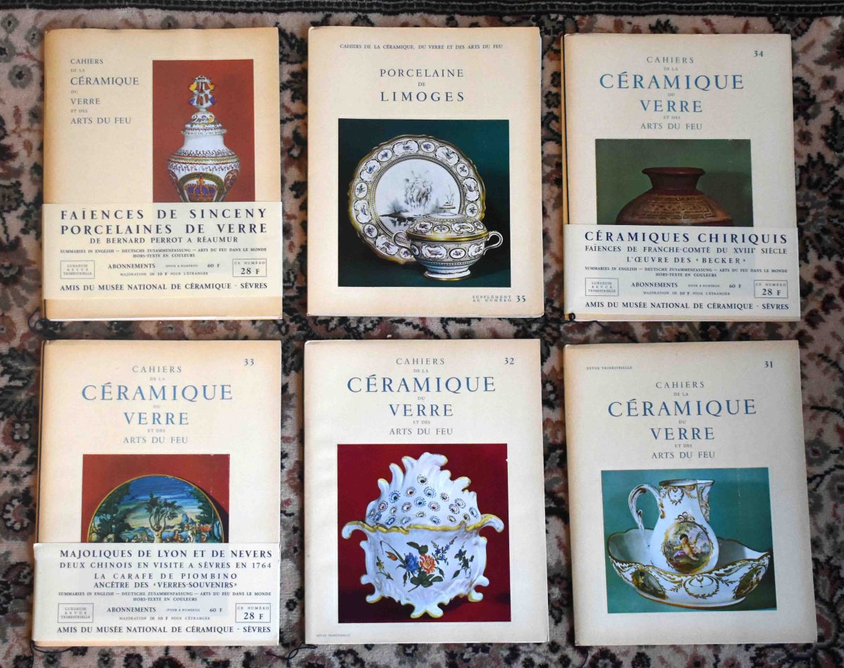  53 num&eacute;ros des cahiers de la c&eacute;ramique et des arts du feu  ( revues  fa&iuml;ences, porcelaines)-photo-4