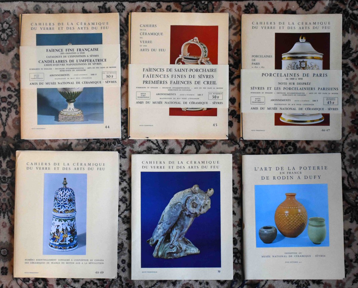  53 num&eacute;ros des cahiers de la c&eacute;ramique et des arts du feu  ( revues  fa&iuml;ences, porcelaines)-photo-6