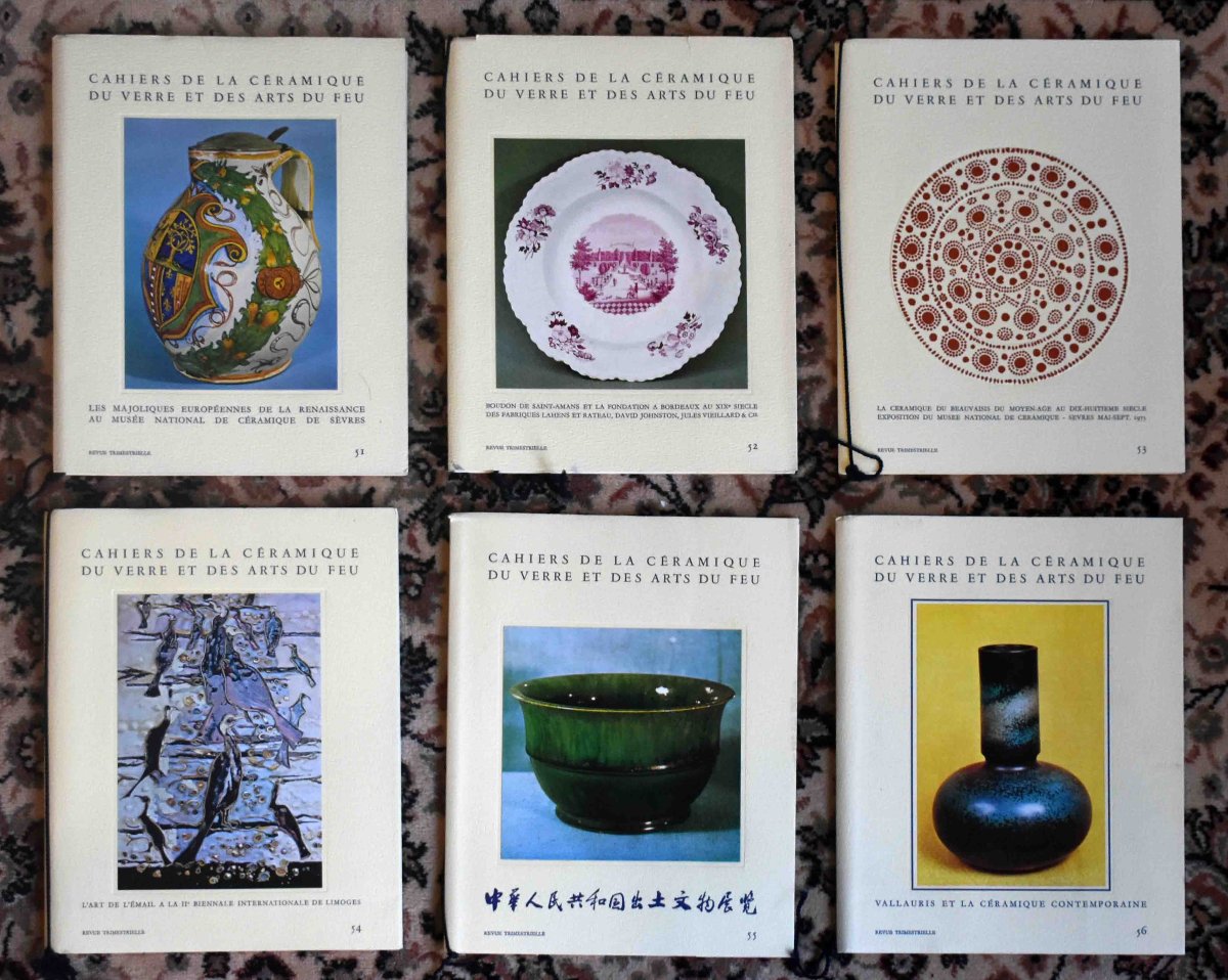  53 num&eacute;ros des cahiers de la c&eacute;ramique et des arts du feu  ( revues  fa&iuml;ences, porcelaines)-photo-7