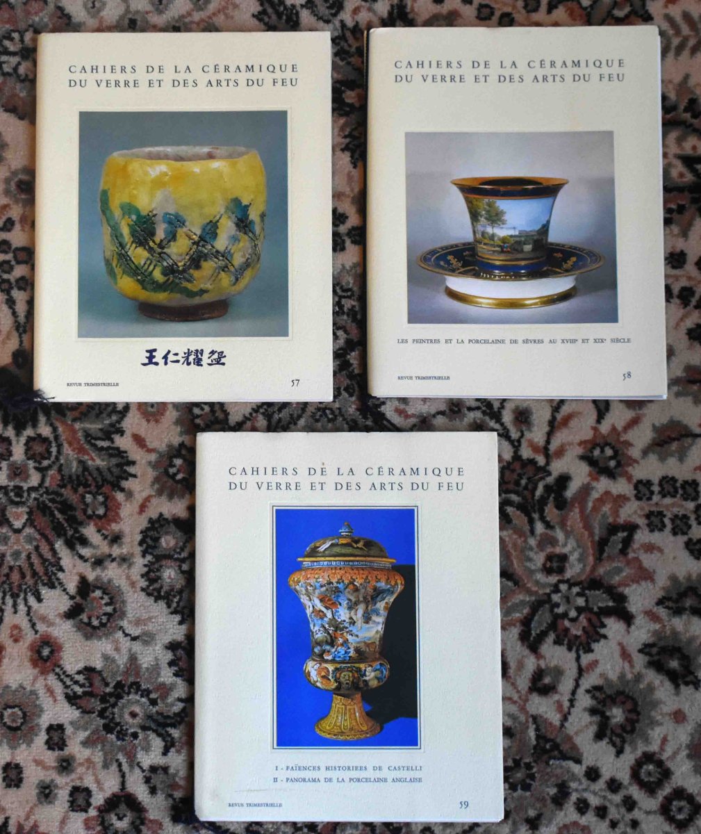  53 num&eacute;ros des cahiers de la c&eacute;ramique et des arts du feu  ( revues  fa&iuml;ences, porcelaines)-photo-8