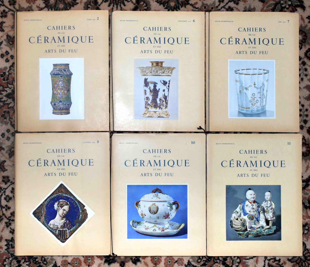  52 numéros + suppléments des cahiers de la céramique et des arts du feu , faïence, porcelaine-photo-3