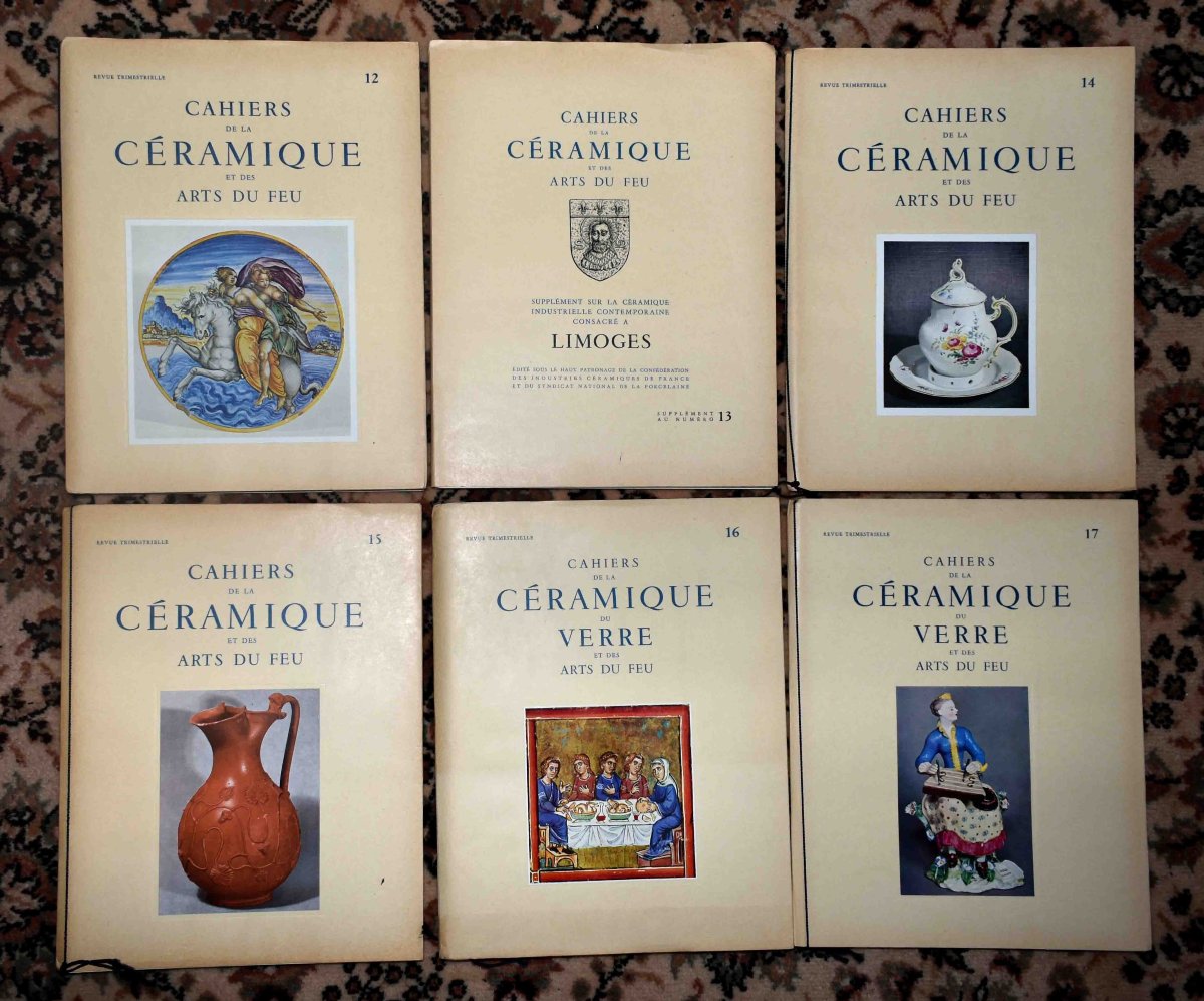  52 numéros + suppléments des cahiers de la céramique et des arts du feu , faïence, porcelaine-photo-4