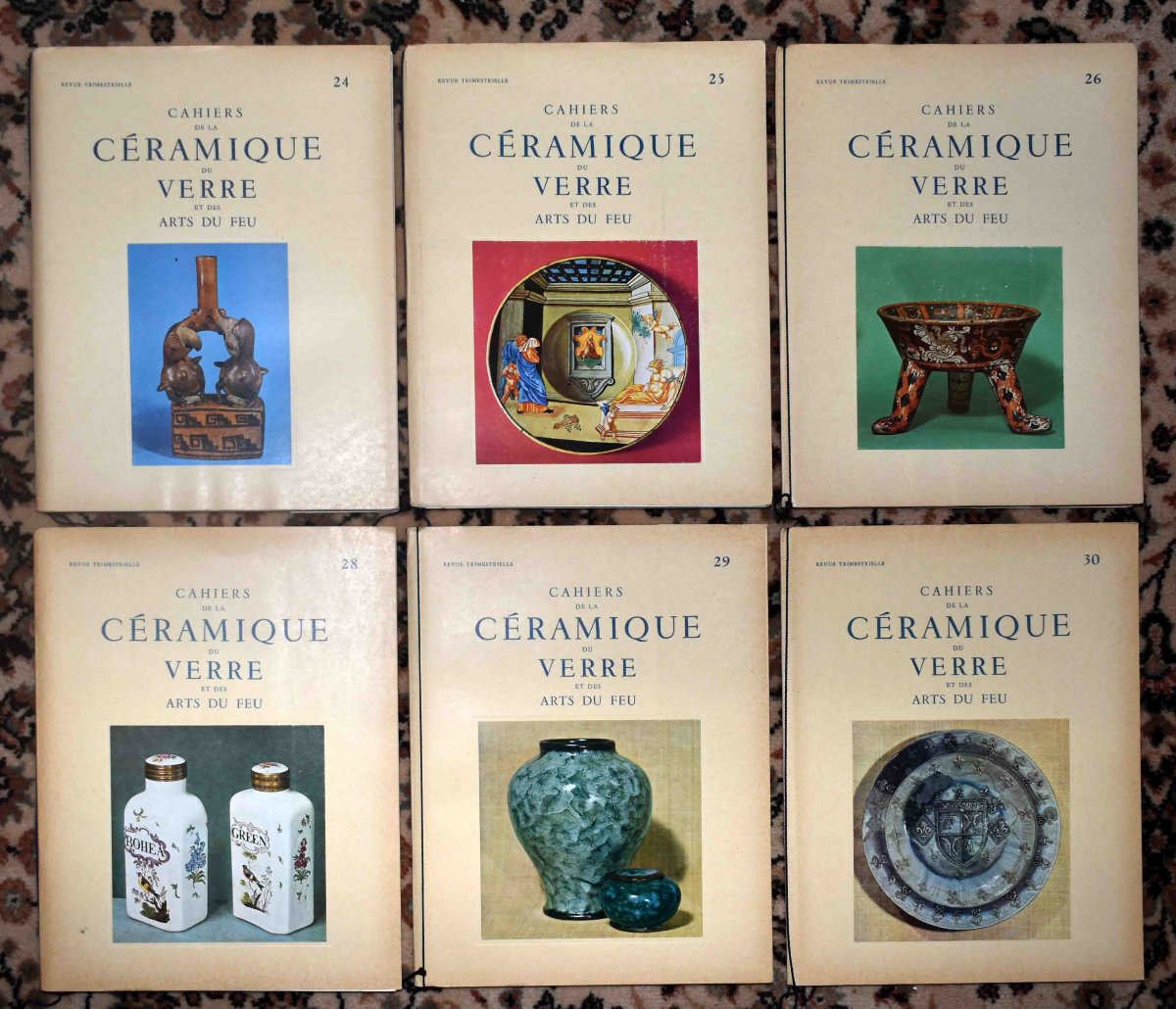  52 numéros + suppléments des cahiers de la céramique et des arts du feu , faïence, porcelaine-photo-2