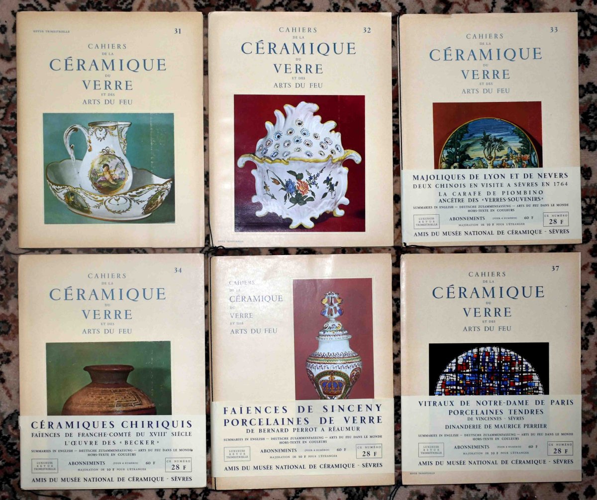  52 numéros + suppléments des cahiers de la céramique et des arts du feu , faïence, porcelaine-photo-3