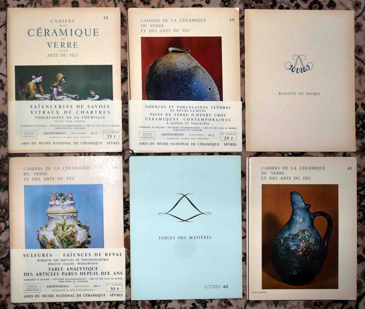 52 numéros + suppléments des cahiers de la céramique et des arts du feu , faïence, porcelaine-photo-4