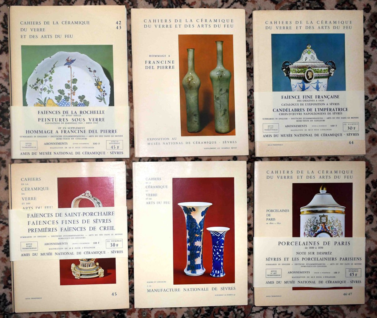  52 numéros + suppléments des cahiers de la céramique et des arts du feu , faïence, porcelaine-photo-5